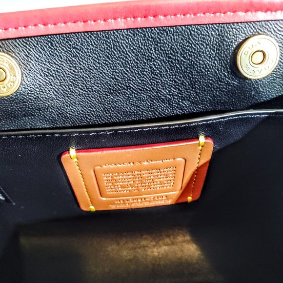 NWOT - COACH x CHAMPION RECTANGLE POUCH IN SIGNATURE CANVAS (7102) - Picture 4 of 4